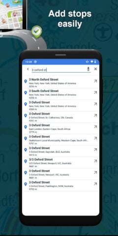 Optimiseur de trajets Maposcop pour Android