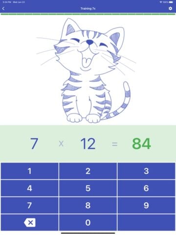 Multiplication Table. Trainer for iOS