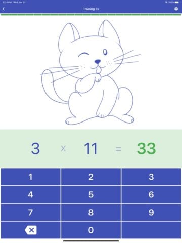 Multiplication Table. Trainer untuk iOS