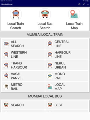 Mumbai Local Train لنظام iOS