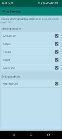 Mumbai Local Train Timetable สำหรับ Android