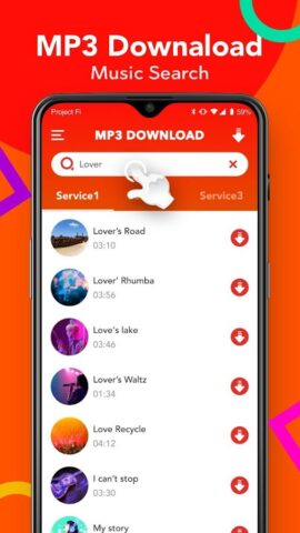 Scarica musica mp3 per Android