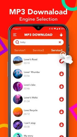 Pengunduh musik MP3 untuk Android