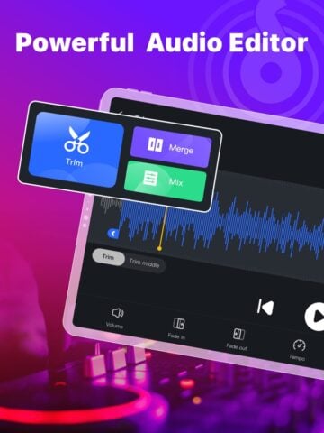 Аудио редактор: обрезка музыки для iOS