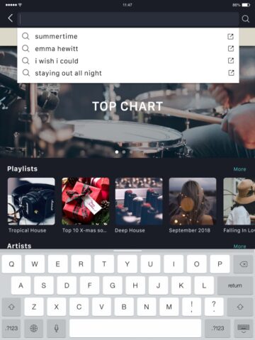 MusicOZ: Music player لنظام iOS