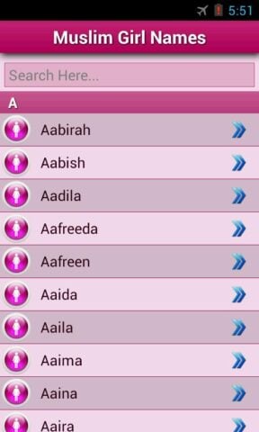 Muslim Baby Names and Meaning per Android
