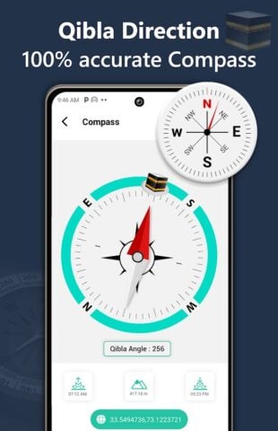 Muslimische Gebet Qibla-Kompas für Android