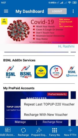 Android için My BSNL App