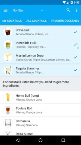 My Cocktail Bar para Android