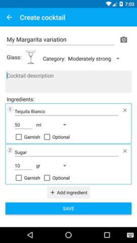 My Cocktail Bar pour Android