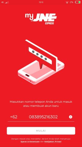 My JNE для Android — скриншот 3