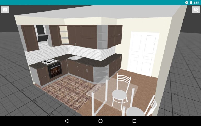 مطبخي: مخطط ثلاثي الأبعاد لنظام Android
