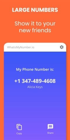 رقم هاتفي – whatismynumber.io لنظام Android