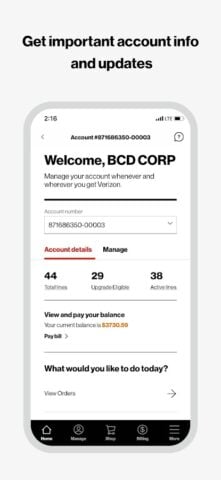 My Verizon For Business for Android