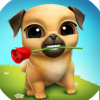 My Virtual Pet Dog: Pug Louie لنظام iOS