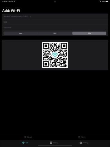 Meu Wi-Fi com QR Code para iOS