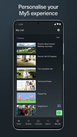 My5 – Channel 5 per Android