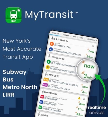 MyTransit NYC Subway & MTA Bus для Android