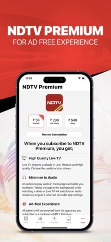NDTV per iOS