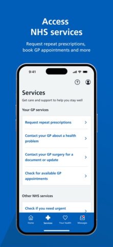 iOS용 NHS App