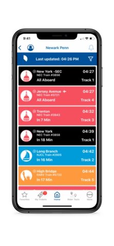 NJ TRANSIT Mobile App per iOS
