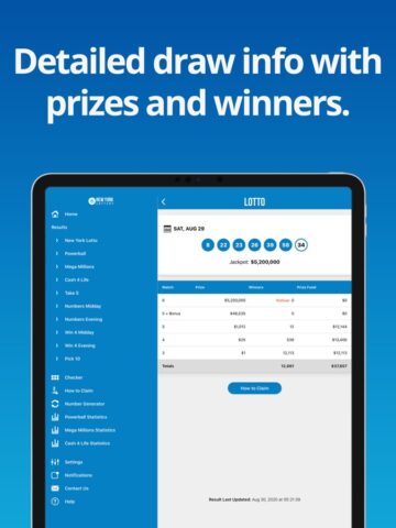 iOS 用 NY Lotto Results