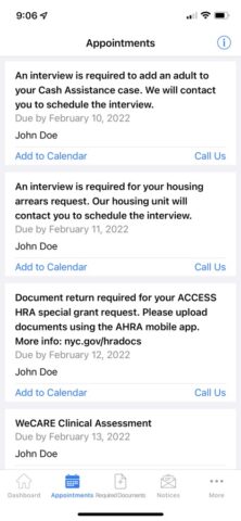 NYC ACCESS HRA pour iOS