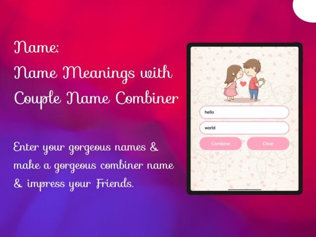 Naming: Name Meaning, Combiner für iOS