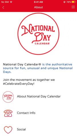 National Day Calendar для Android