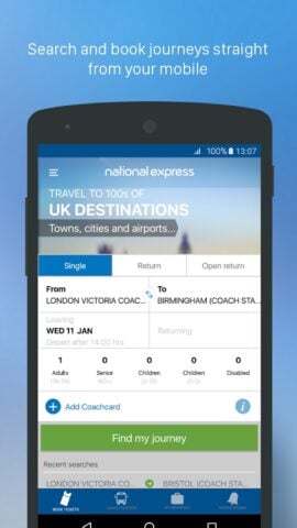 National Express Coach สำหรับ Android