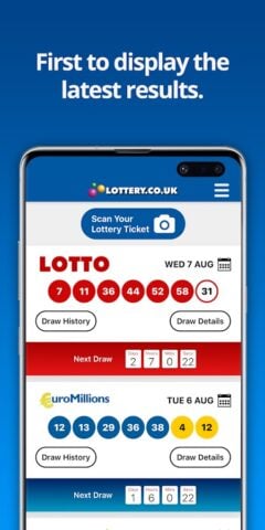 National Lottery Results pour Android
