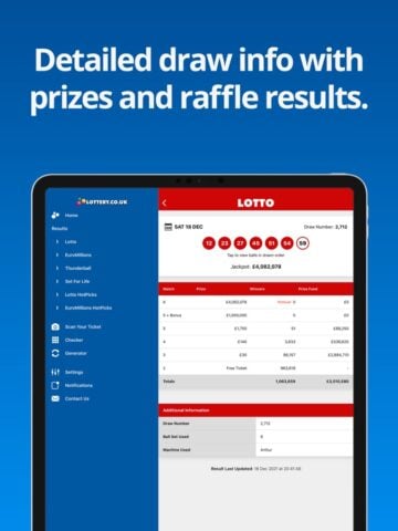 National Lottery Results สำหรับ iOS