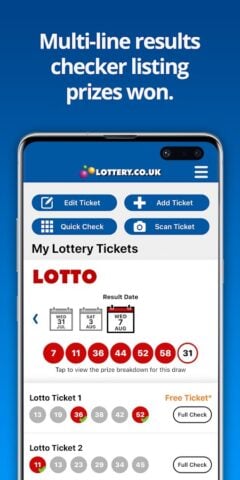 National Lottery Results cho Android
