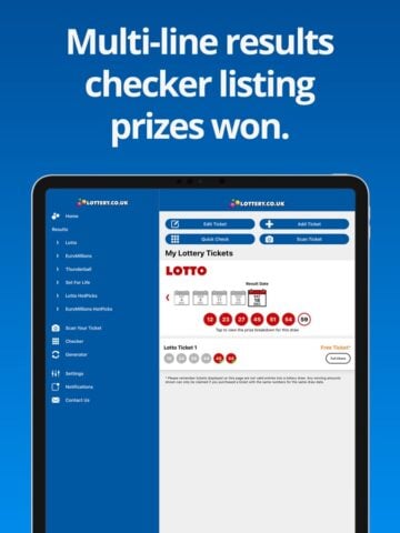 National Lottery Results para iOS