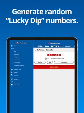 iOS 用 National Lottery Results
