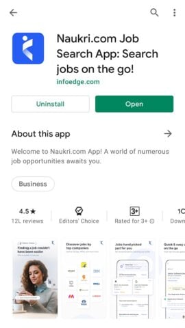 Naukri – Job Search & Careers สำหรับ Android