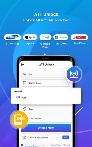 Network Unlock App for ATT pour Android