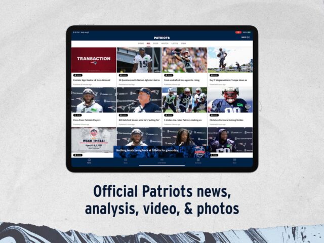 New England Patriots pour iOS