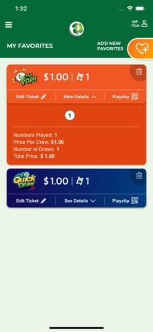 New Jersey Lottery per iOS