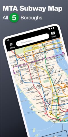 Metro de Nueva York: Mapa MTA para Android