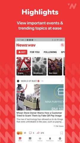 Newswav – Ikuti Arus Terkini untuk Android