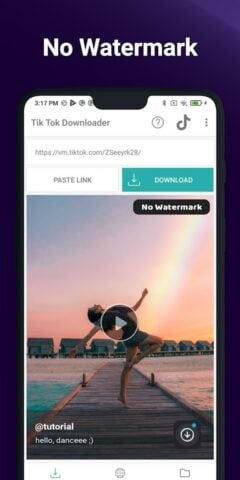 Vidéo sans filigrane pour TT pour Android