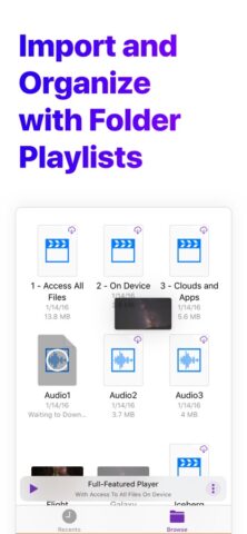 Nota – Player for Files para iOS