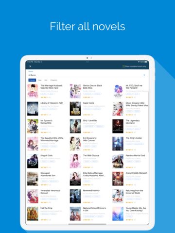 NovelReader – World of Novels para iOS