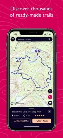 OS Maps: Walking & Bike Trails لنظام iOS