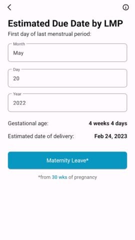Geburtshilfe Rechner für Android
