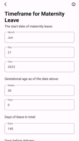 Android 版 Obstetric Calculator
