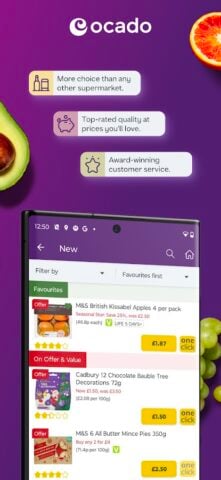 Android için Ocado: supermarket shopping