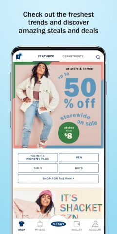 Android용 Old Navy: Fashion at a Value!