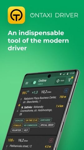 Android 版 OnTaxi Driver: керуй, заробляй